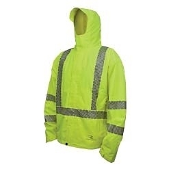 XL GRN WATERPRF LTPACK RAIN COAT