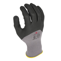 LG GRY NYL/MICRO FOAM 3/4DIP GLOVE