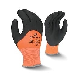 2XL ORG NYL/2PLY 3/4DIP LATEX COLD GLOVE