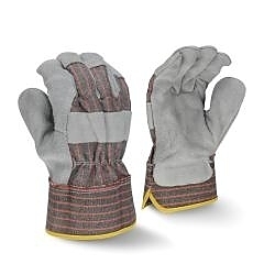 2XL GRY SPLT ECON COW LEATHER GLOVE