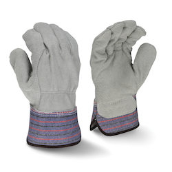 LG GRY REG SHOULDER SPLT COW GLOVE