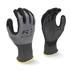 LG GRY NYL/FDG NITRILE DOTS WORK GLOVE