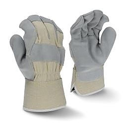 2XL SIDE SPLT GRY COW LEATHER GLOVE