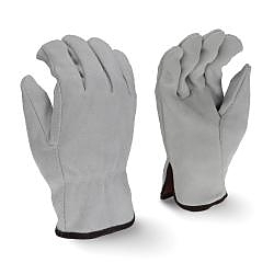 2XL GRY SPLT COW LEATHER DRIVER GLOVE