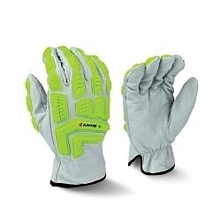 2XL GRY/GRN LEATHER/TPR KAMORI A4 GLOVE