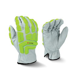 LG WHT GOAT LEATHER/TPR KAMORI GLOVE