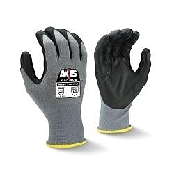 SM GRY HPPE/PU AXIS A2 COATED GLOVE