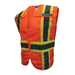 3XL-5XL ORG BREAKAWAY VEST w/ CONTRAST