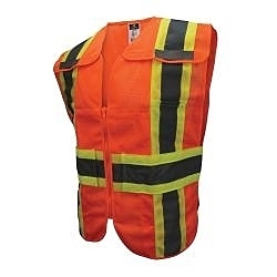 XL-2XL ORG BREAKAWAY VEST w/ CONTRAST