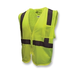 LG GRN SE ECON CLASS2 VEST w/ ZIP