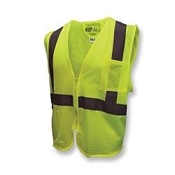 XL GRN SE ECON CLASS2 VEST w/ ZIP