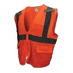 3XL HI-VIS ORG SURVEYOR CLASS2 VEST