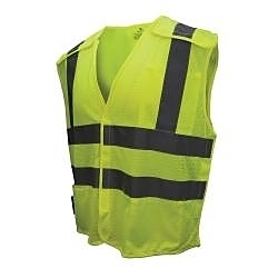 LG GRN SE CLASS2 MESH BREAKAWAY VEST
