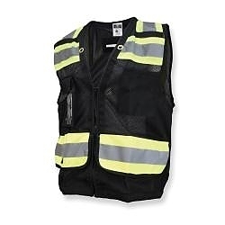 5XL BLK CLASS1 HD SURVEYOR VEST