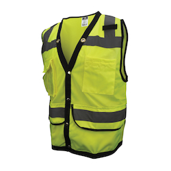 2XL LIME GREEN SURVEYORS VEST
