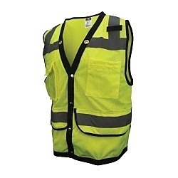 4XL LIME GREEN SURVEYORS VEST