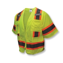 LG GRN 2TONE SURVEYOR CLASS3 VEST