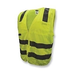 3XL HI-VIS GRN STD CLASS2 MESH VEST