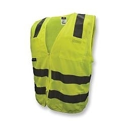 4XL HI-VIS GRN STD CLASS2 MESH VEST