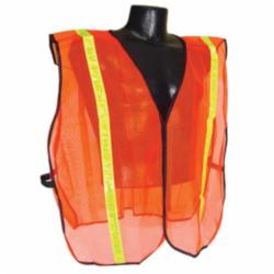 SM-XL ORG NONRATED VEST w/ 1IN TAPE