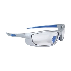 CLR SAFETY GLASSES w/ SLV FRAME