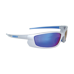ELECTRIC BL SAFETY GLASSES w/ SLV FRAME