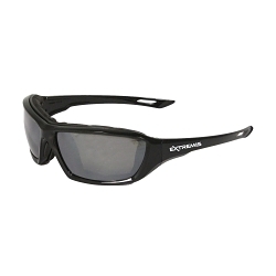 SLV POLY MIR SAFETY GLASSES w/ BLK FRAME
