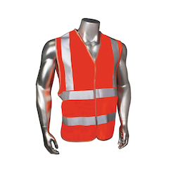 2XL ORG VEST w/ 2 HORZ STRIPES