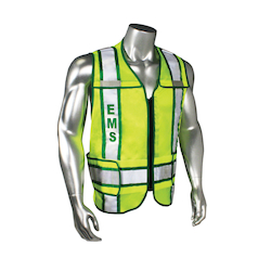 2XL-4XL HI-VIS GRN 2TONE CLASS2 VEST