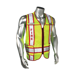 2XL-4XL HI-VIS GRN 2TONE CLASS2 VEST