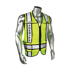 2XL-4XL HI-VIS GRN 2TONE CLASS2 VEST