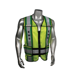 2XL-4XL GRN POLY/COT GRN TRIM EMS VEST
