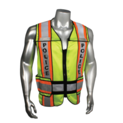 2XL-4XL GRN ORG TRIM POLICE VEST