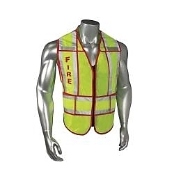 MD-XL HI-VIS GRN SPLT TRIM EMS VEST