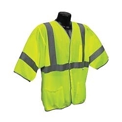 3XL HI-VIS GRN ECON CLASS3 MESH VEST