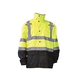 MD HI-VIS LIME GP RAIN JACKET