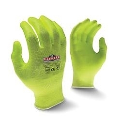 SM HI-VIS YEL HPPE/PU DIP A2 GLOVE