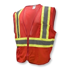 3XL RED ECON CLASS1 VEST