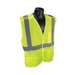 3XL GRN CLASS2 MESH XBACK BREAKAWAY VEST