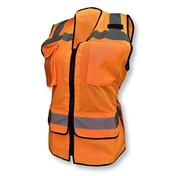 2XL ORG LADIES HD SURVEYOR VEST