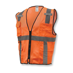 2XL/3XL ORG ECON SURVEYOR VEST