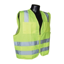 3XL HI-VIS GRN CLASS2 STD SOLID VEST