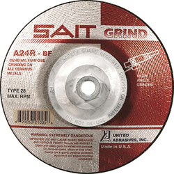 7" x 1/4" x 5/8-11 A24R T28 GRINDING WHEEL