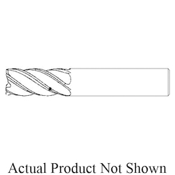 1/2" 5FL SER Z5CR Z-CARB HPR END MILL .030R