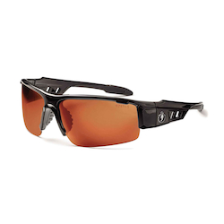 DAGR BLK/POLARIZED COPPER LENS SAFETY GLASSES