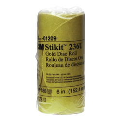 3M 6IN P180A STIKIT GOLD DISC ROLL
