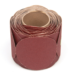 3M™ STIKIT™ PAPER DISC ROLL 763U, 80 F-WEIGHT, 5 IN X NH, DIE 500X, 100 DISCS/ROLL, 4 ROLLS/CASE