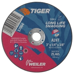 3X1/4 TIGER AO SNAG WHEEL A24T