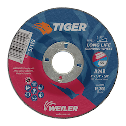 4X1/4 TIGER AO T27 GRIND A24R 5/8 AH