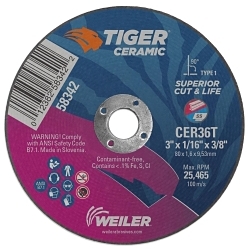 3X1/16 TIGER CER T1 CUT CER36T 3/8 AH